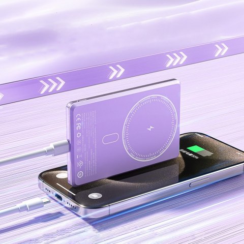 WEKOME WP-30 Mecha Series Ultra Thin - Power bank indukcyjny 5000 mAh Fast Charging PD 20W MagSafe (Tarnish) WEKOME WP-30 Mecha Series Ultra Thin - Power bank indukcyjny 5000 mAh Fast Charging PD 20W MagSafe (Tarnish)