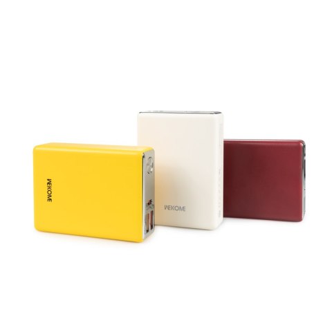 WEKOME WP-27 Tint Series - Power bank 10000 mAh Super Fast Charging USB-C PD 20W + 2x USB-A QC3.0 22.5W (Żółty) WEKOME WP-27 Tint Series - Power bank 10000 mAh Super Fast Charging USB-C PD 20W + 2x USB-A QC3.0 22.5W (Żółty)