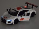 Auto metalowe model sportowe Audi R8 LMS skala 1:32 dźwięki światła ZA4609