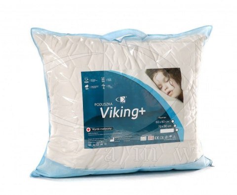 Poduszka antyalergiczna 50x60 Viking Plus 0,45 kg ekrii 100% microfibra AMW