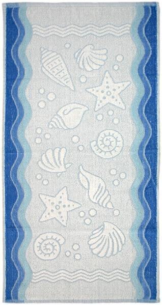 Ręcznik Flora Ocean 40x60 niebieski bawełniany frotte 380 g/m2 Greno