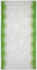 Ręcznik Flora Ocean 40x60 zielony bawełniany frotte 380 g/m2 Greno