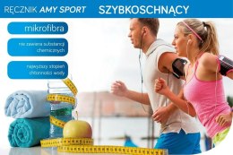 Ręcznik Szybkoschnący Amy 30x30 03 stalowy 380 g/m2 Eurofirany