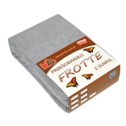 Prześcieradło frotte z gumką 60x120 szare 060 grube 200g/m2 KARO