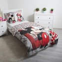 Pościel bawełniana 140x200 Myszka Mini i Miki 6770 Londyn Minnie Mickey Mouse poszewka 70x90