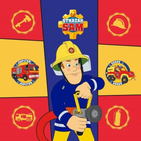 Ręcznik Magiczny 30x30 Strażak Sam 0341 bawełniany dziecięcy do przedszkola 057 Fireman Sam