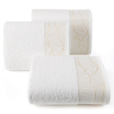 Ręcznik Metalic 50x90 kremowy 485g/m2 frotte Eurofirany Ręcznik Metalic 50x90 kremowy 485g/m2 frotte Eurofirany