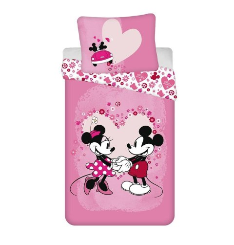 Pościel dziecięca 140x200 Myszki Mini Miki 9527 Minnie Mickey Mouse poszewka 70x90