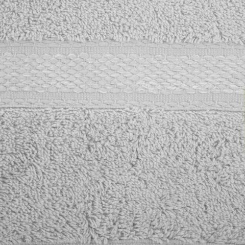 Ręcznik 70x140 Altea srebrny z ozdobną bordiurą z melanżowym pasem frotte 500 g/m2 Eurofirany Ręcznik 70x140 Altea srebrny z ozdobną bordiurą z melanżowym pasem frotte 500 g/m2 Eurofirany
