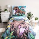 Pościel świecąca w ciemności 140x200 Dinozaur Jurassic World Roar bawełniana poszewka 70x90