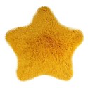 Dywanik mata 60 cm Soft Star gwiazda eko futro żółty antypoślizgowy Domarex