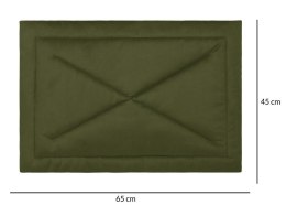 Legowisko mata dla psa 45x65 Charlie Velvet zielone khaki Doggy