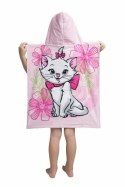 Poncho dla dzieci 50x115 Kotka Marie Cat 2589 różowe ręcznik z kapturem