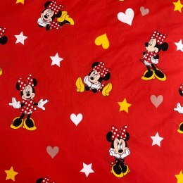 Pościel bawełniana 140x200 Myszka Mini czerwona serca Minnie Mouse poszewka 70x90 August 23