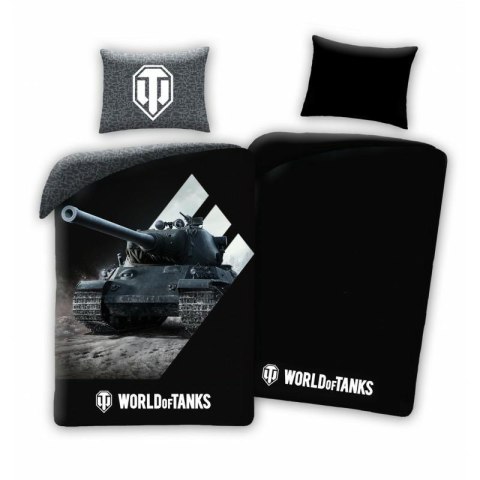 Pościel świecąca w ciemności 140x200 World of Tanks bawełniana dziecięca z poszewką 70x90 Kids 09