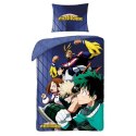 Pościel bawełniana 140x200 My Hero Academia + worek bawełniany poszewka 70x90 5405BL Halantex