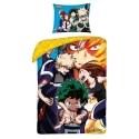 Pościel bawełniana 140x200 My Hero Academia + worek bawełniany poszewka 70x90 5421BL Halantex