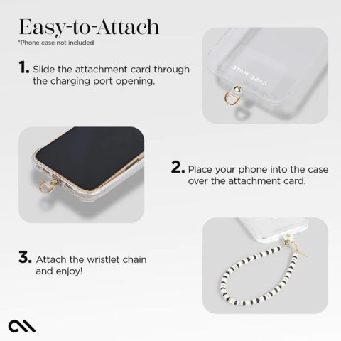 Case-Mate Beaded Phone Wristlet - Uniwersalna smyczka do telefonu (Ivory & Onyx) Case-Mate Beaded Phone Wristlet - Uniwersalna smyczka do telefonu (Ivory & Onyx)