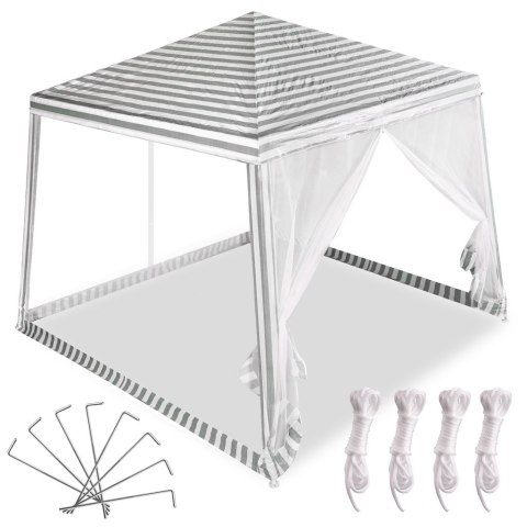 Namiot pawilon ogrodowy imprezowy handlowy altana biały 2,4X2,4m Namiot pawilon ogrodowy imprezowy handlowy altana biały 2,4X2,4m