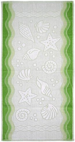 Ręcznik Flora Ocean 50x100 zielony bawełniany frotte 380 g/m2 Greno