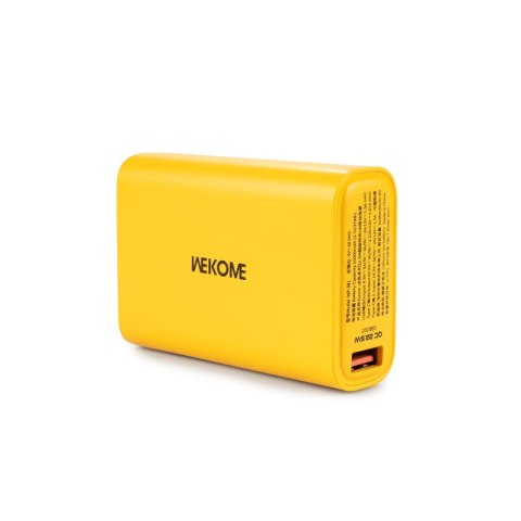 WEKOME WP-381 Tint Series - Power bank 10000 mAh Super Fast Charging USB-C PD 20W + USB-A QC3.0 22.5W (Żółty) WEKOME WP-381 Tint Series - Power bank 10000 mAh Super Fast Charging USB-C PD 20W + USB-A QC3.0 22.5W (Żółty)