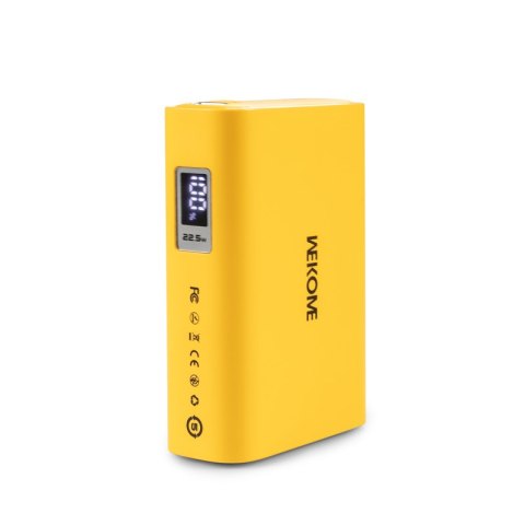 WEKOME WP-381 Tint Series - Power bank 10000 mAh Super Fast Charging USB-C PD 20W + USB-A QC3.0 22.5W (Żółty) WEKOME WP-381 Tint Series - Power bank 10000 mAh Super Fast Charging USB-C PD 20W + USB-A QC3.0 22.5W (Żółty)