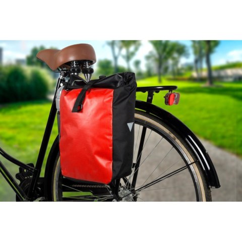 SAKWA TORBA ROWEROWA WODOSZCZELNA DUNLOP 15L - CZERWONY SAKWA TORBA ROWEROWA WODOSZCZELNA DUNLOP 15L - CZERWONY