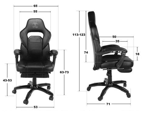 Fotel obrotowy do biurka TITAN FABRIC PRO SPC II GATUNEK Fotel obrotowy do biurka TITAN FABRIC PRO SPC II GATUNEK