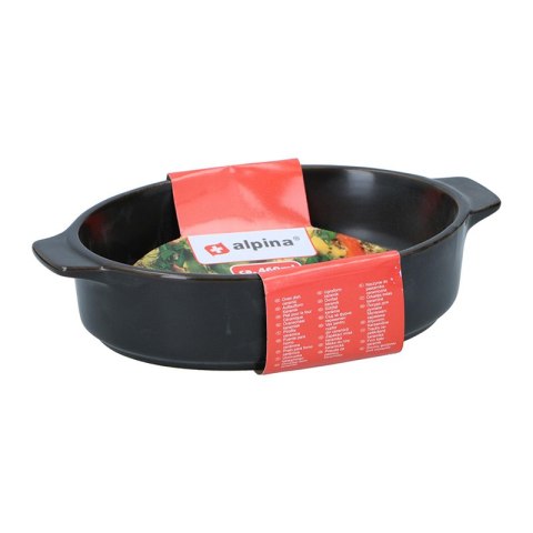 Alpina - Naczynie do pieczenia ceramiczne 20x12,5x4,5 cm 460 ml (czarny) Alpina - Naczynie do pieczenia ceramiczne 20x12,5x4,5 cm 460 ml (czarny)