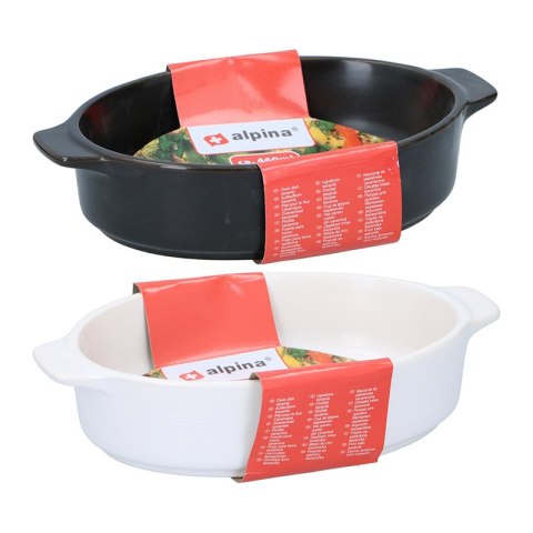Alpina - Naczynie do pieczenia ceramiczne 20x12,5x4,5 cm 460 ml (czarny) Alpina - Naczynie do pieczenia ceramiczne 20x12,5x4,5 cm 460 ml (czarny)