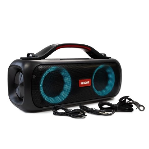 WEKOME D38 Yinla Series - Przenośny bezprzewodowy głośnik Bluetooth V5.0 30W RGB LED (Czarny) WEKOME D38 Yinla Series - Przenośny bezprzewodowy głośnik Bluetooth V5.0 30W RGB LED (Czarny)