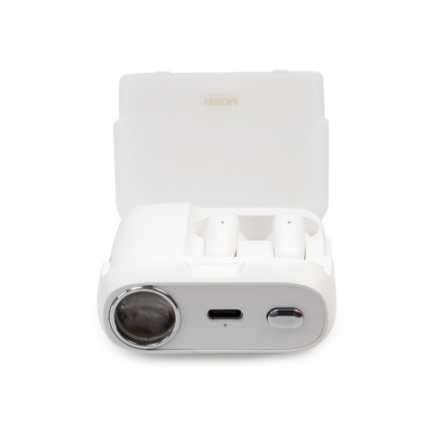 WEKOME S28 Pop Digital Series - Bezprzewodowe słuchawki Bluetooth V5.3 TWS z etui ładującym z funkcją projektora (Biały) WEKOME S28 Pop Digital Series - Bezprzewodowe słuchawki Bluetooth V5.3 TWS z etui ładującym z funkcją projektora (Biały)