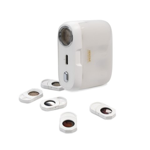 WEKOME S28 Pop Digital Series - Bezprzewodowe słuchawki Bluetooth V5.3 TWS z etui ładującym z funkcją projektora (Biały) WEKOME S28 Pop Digital Series - Bezprzewodowe słuchawki Bluetooth V5.3 TWS z etui ładującym z funkcją projektora (Biały)
