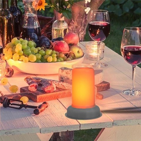 ŚWIECA LED EFEKT PŁOMIENIA 7.5x9.5CM ŚWIECA LED EFEKT PŁOMIENIA 7.5x9.5CM