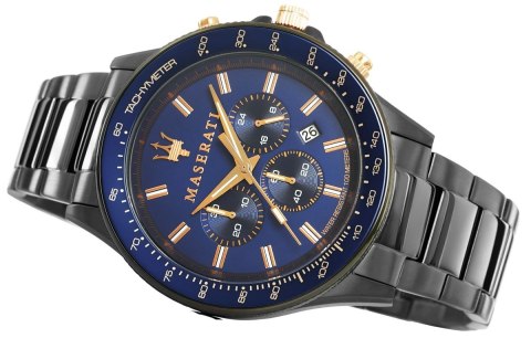 Zegarek Męski Maserati Sfida R8873640001 + BOX Zegarek Męski Maserati Sfida R8873640001 + BOX