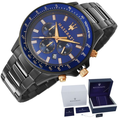 Zegarek Męski Maserati Sfida R8873640001 + BOX Zegarek Męski Maserati Sfida R8873640001 + BOX