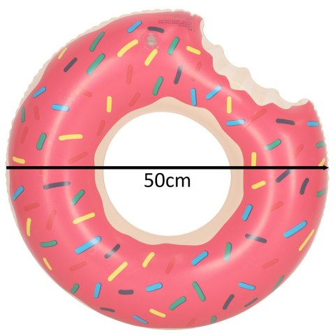 Koło Dmuchane dziecięce Donut 50cm różowe Koło Dmuchane dziecięce Donut 50cm różowe