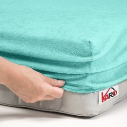 Prześcieradło frotte z gumką 80x200 miętowe 054 grube 200g/m2 KARO