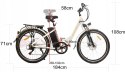 Rower Elektryczny Łabędź 26 Aluminium 2xT Lit-Jon