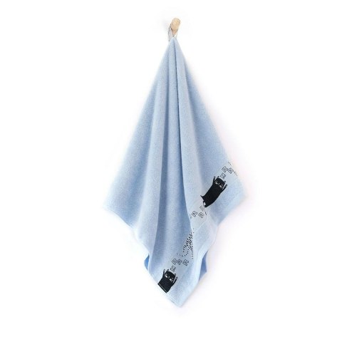 Ręcznik 30x50 Koty Mgiełka-5460 niebieski frotte bawełniany dziecięcy do przedszkola Ręcznik 30x50 Koty Mgiełka-5460 niebieski frotte bawełniany dziecięcy do przedszkola
