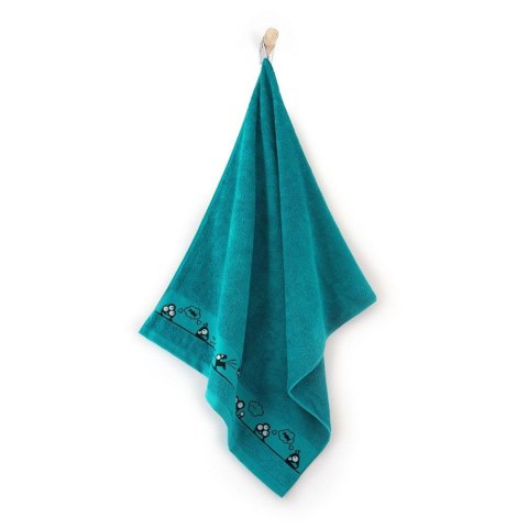 Ręcznik 30x50 Oczaki Aruba-5634 turkusowy frotte bawełniany dziecięcy do przedszkola Ręcznik 30x50 Oczaki Aruba-5634 turkusowy frotte bawełniany dziecięcy do przedszkola