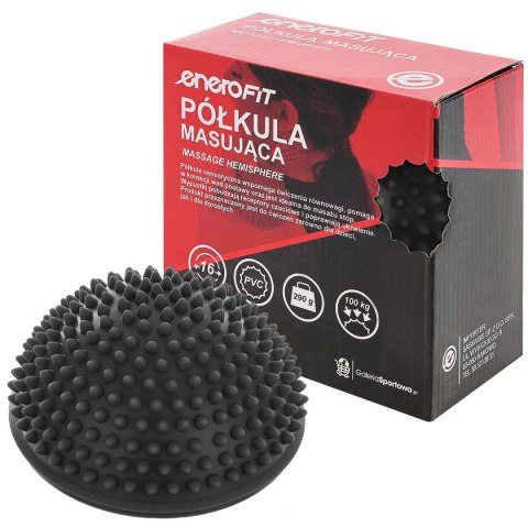PÓŁKULA SENSORYCZNA MASUJĄCA CZARNA ENERO FIT PÓŁKULA SENSORYCZNA MASUJĄCA CZARNA ENERO FIT