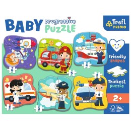 Puzzle Trefl Baby Progressive 6W1 POJAZDY I ZAWODY 2+ 44001