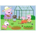 Świnka Peppa puzzle Wspomnienie z wakacji 4w1 3+ Trefl 34359