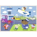 Świnka Peppa puzzle Wspomnienie z wakacji 4w1 3+ Trefl 34359