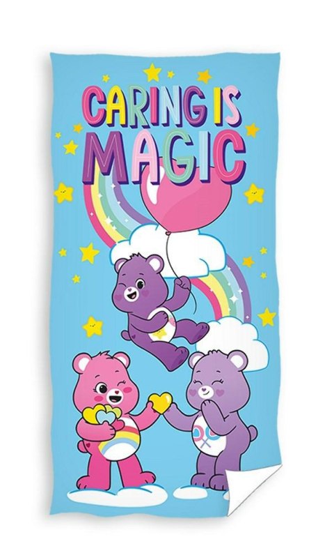 Ręcznik dziecięcy 70x140 Care Bears plażowy bawełniany C24