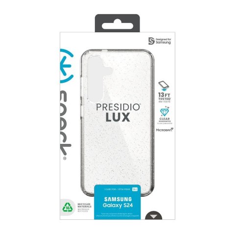 Speck Presidio Lux Glitter - Etui Samsung Galaxy S24 (Clear / Gold Glitter) Speck Presidio Lux Glitter - Etui Samsung Galaxy S24 (Clear / Gold Glitter)
