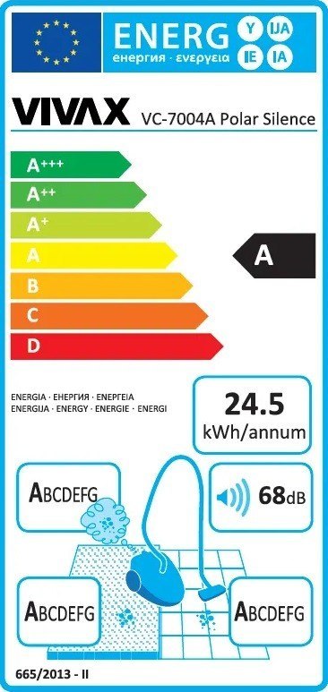 Odkurzacz Vivax Polar Silence 700W + FILTR HEPA Odkurzacz Vivax Polar Silence 700W + FILTR HEPA