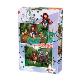 Puzzle - Czerwony Kapturek - 2x50 - Dwie układanki - 1101629