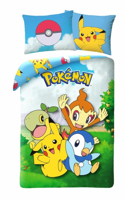 Pościel bawełniana 140x200 Pokemon poszewka 70x90 Kids 12 Halantex